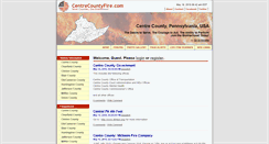 Desktop Screenshot of centrecountyfire.com